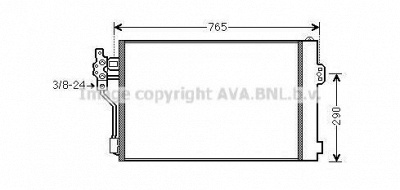 AVA QUALITY COOLING msa5484d -  Конденсатор, кондиционер